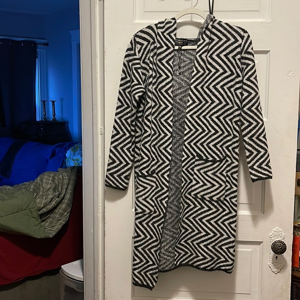 Printed cardigan